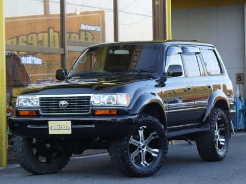 ランクル80　ランドクルーザー80　FZJ80　黒　リフトアップ